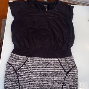 Laundry Women’s Black and White Tweed skirt Dress